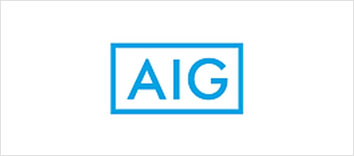 Aig logo in blue and white