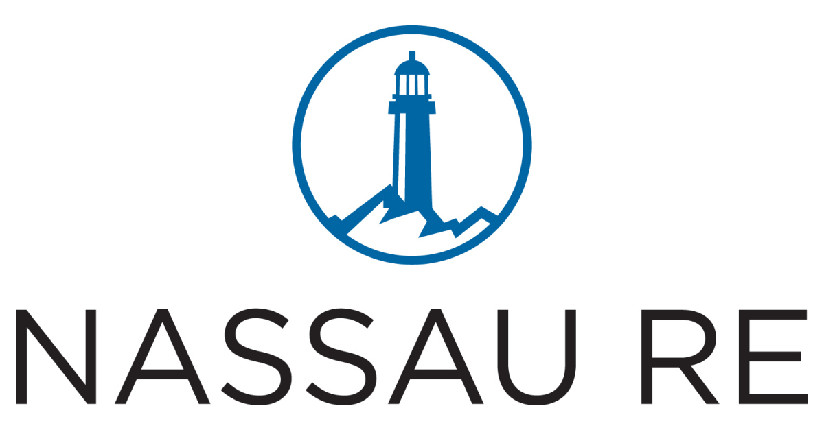 A blue and white logo of the city of nassau.