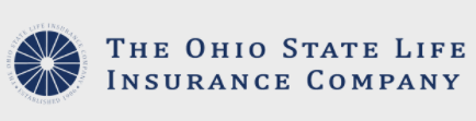 A blue and white logo for ohio state insurance.